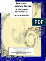 BUSTILLO. Barroco y América Latina Un Itinerario Inconcluso