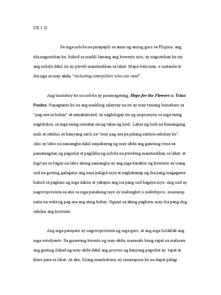 Hope For The Flowers PDF