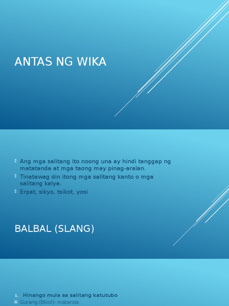 Antas NG Wika PDF