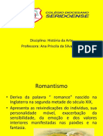 Romantismo - Professora Ana Priscila