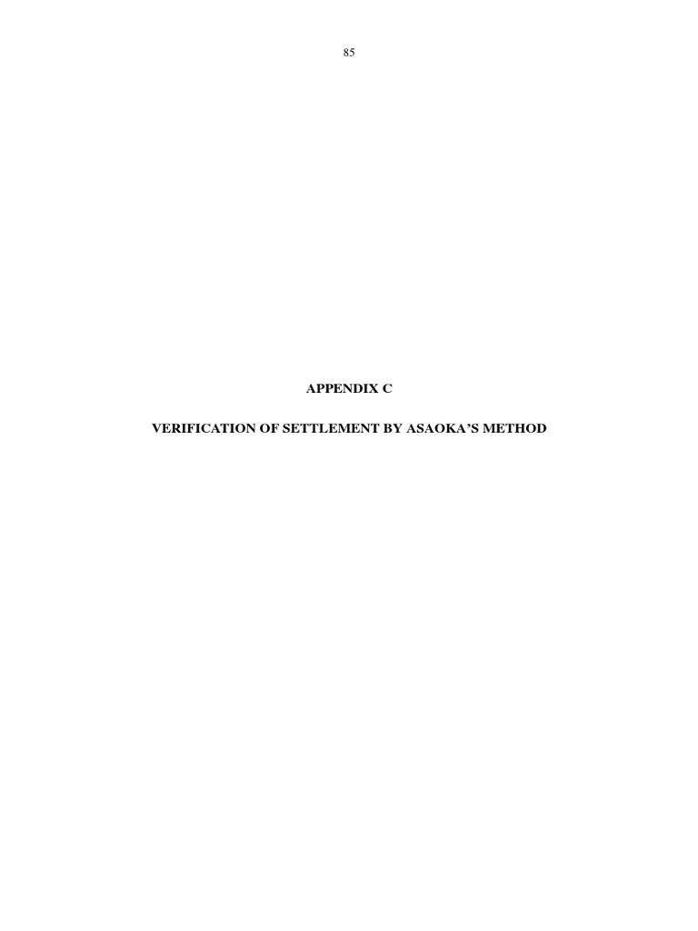 Asaoka's Method for Settlement Verification | PDF | Teaching Methods ...