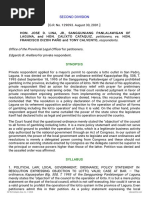 Petitioners Vs Vs Respondents Office of The Provincial Legal Officer Edgardo B. Arellano