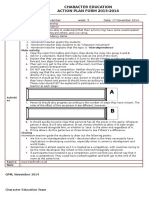 Character Education ACTION PLAN FORM 2013-2014