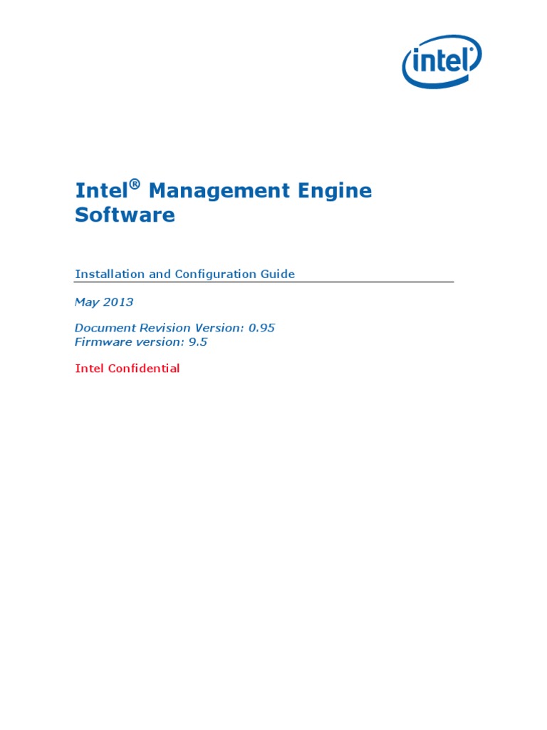 Intel (R) ME SW Installation Guide PDF | PDF | Windows Registry ...