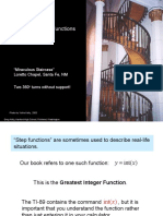 2.1 Day 2: Step Functions: "Miraculous Staircase" Loretto Chapel, Santa Fe, NM Two 360 Turns Without Support!