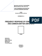 Frequency Response of Common-Base and Common-Emitter Amplifiers