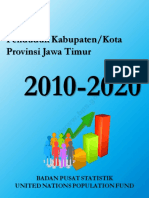 Proyeksi Penduduk Kabupaten Kota Provinsi Jawa Timur 2010 2020