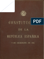 Constitución de la  2ª República Española (1931)