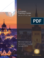 IBA Training Course Europe 2016