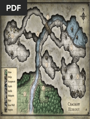 Cragmaw Hideout Map Printable Cragmaw Hideout | Pdf