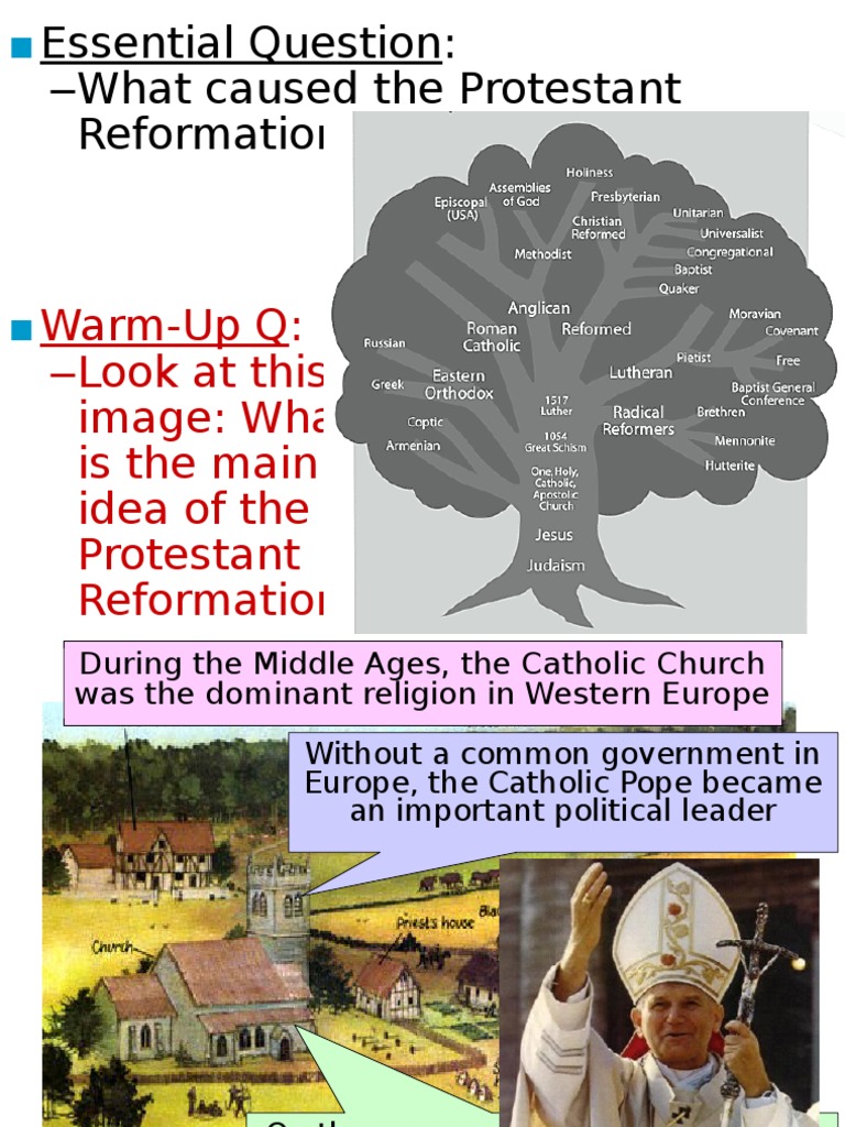 Causes of the Protestant Reformation | PDF | Martin Luther | Catholic ...