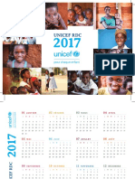 Calendrier UNICEF RDC 2017