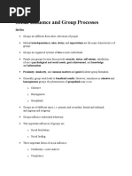 Social Influence and Group Processes