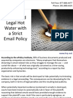 Help Avoid Legal Hot Water with a Strict Email Policy