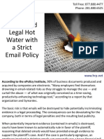 Help Avoid Legal Hot Water With A Strict Email Policy