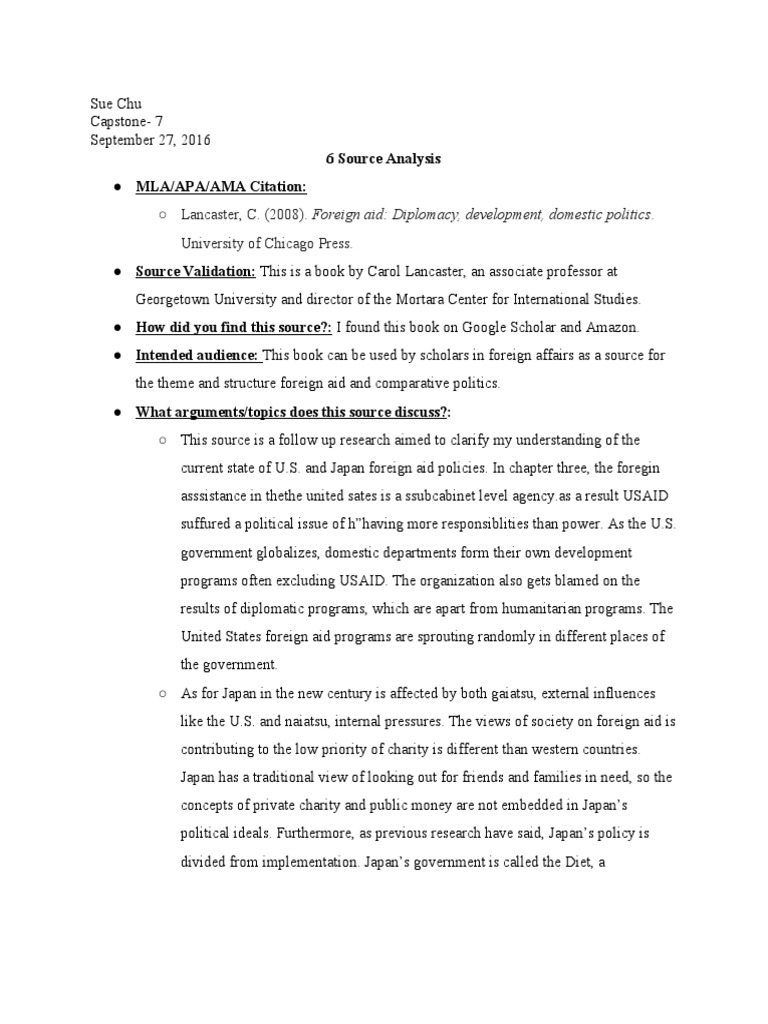 6 Sourceanalysis PDF Aids Political Science