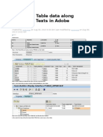 To Display Table Data Along With Long Texts in Adobe Forms