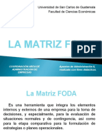 La Matriz FODA -2012
