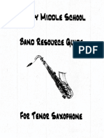 Tenor Sax Resource Guide