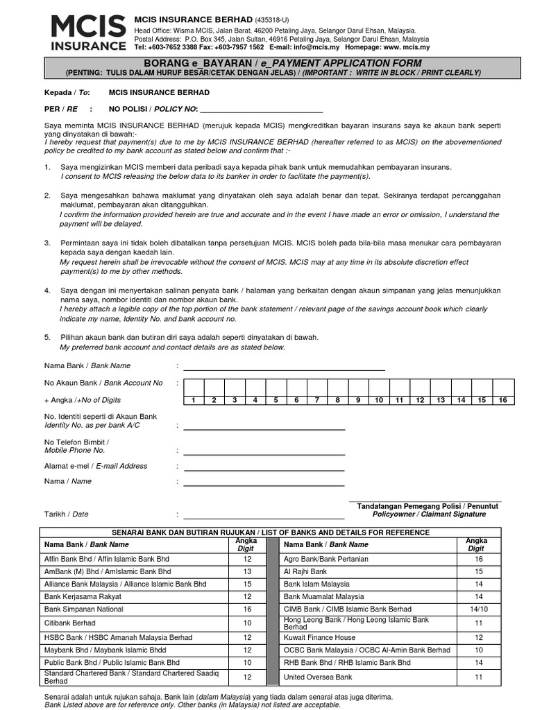 Epaymentapplicationformv1 PDF | PDF | Career & Growth | Business