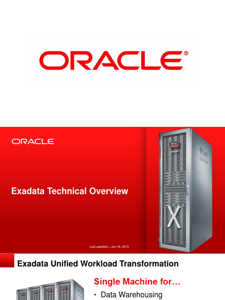 Exadata Storage Technical Overview 128045 PDF | PDF