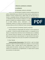 6 B1) Dirección, Coordinación y Evaluación PDF