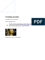 Grinding Machine: Navigation Search List of References External Links Improve