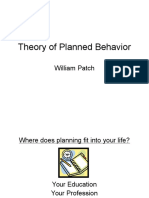 Theory of Planned Behavior: William Patch