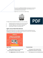 What Is Agile?: Agile Model Waterfall Model