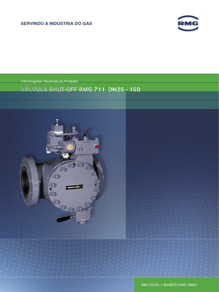 Válvula Shut-Off RMG 711: Especificações Técnicas | PDF | Pressão ...