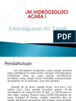 1 Keterdapatan Airtanah