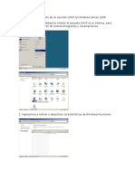 Pasos Para La Instalación de Un Servidor DHCP en Windows Server 2008