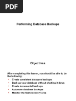 Performing Database Backups