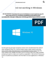 Fix - Alarm Sound Not Working in Windows 10