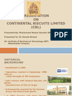 Presentation ON Continental Biscuits Limited (CBL)