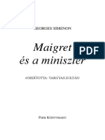 Simenon Georges Maigret Es A Miniszter