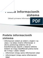 1-Podela Informacionih Sistema
