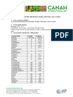 Pudra Proteica de Canepa Specificatii