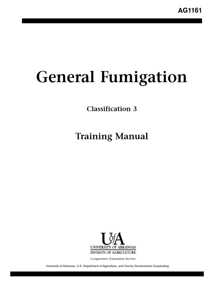 General Fumigation Training Manual PDF Pesticide Agriculture