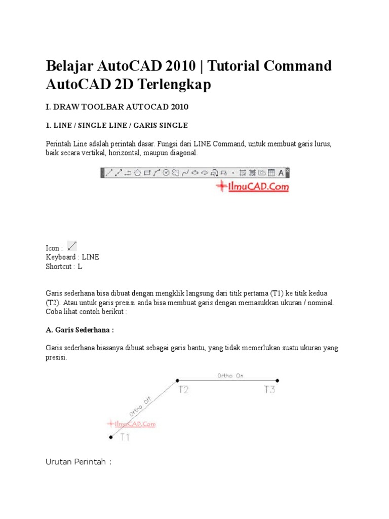 Belajar AutoCAD 2010 | PDF