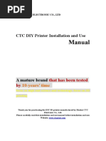 Download CTC DIY Printer Installation and Use Manual 1 by Kostas Voulgaris SN335895075 doc pdf
