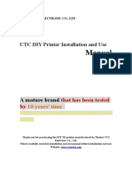 CTC DIY Printer Installation and Use Manual 1