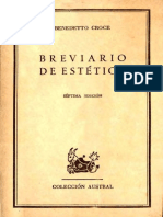 CROCE, Benedetto; Breviario de Estetica; Madrid, Espasa-Calpe, 1967