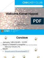 Welcome Komet Hippos!: CNH - Key Club