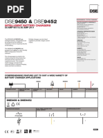 Dse9450 Dse9452 Data Sheet Uk