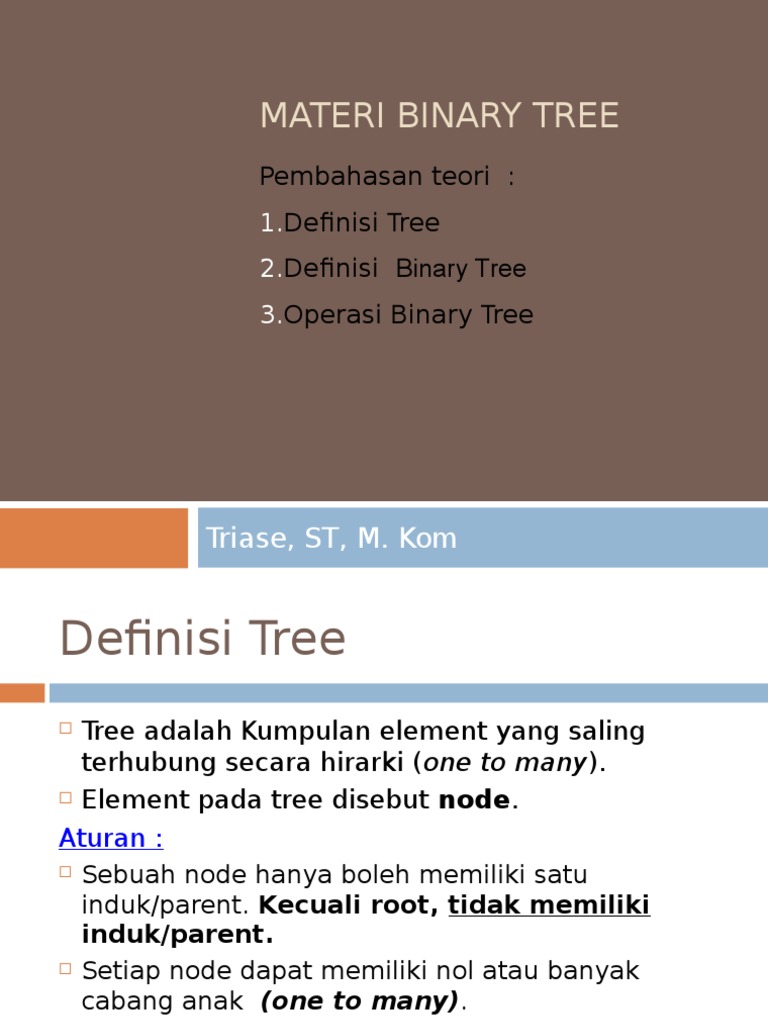 Materi 8 Dan 9 Representasi Struktur Data Pohon Dalam Linked-List | PDF ...