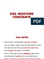 Soil Moisture Constants