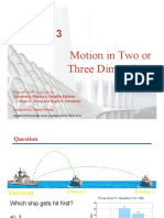 Motion in Three or Two Dimensional