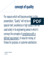 Concept of Quality 07-Jan-17