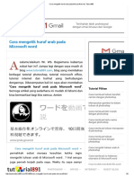 Cara Mengetik Huruf Arab Pada Microsoft Word - Tutorial89